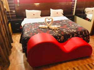 Postel nebo postele na pokoji v ubytování Hotel Manantial No,001