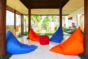 Posezení v ubytování Taste of Bali Hostel