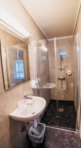 Ванная комната в Gudvangen Budget Hotel