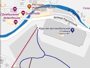 バコヴェルにあるGrofa Vasの駅を示すキルギスタン地図