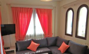 Χώρος καθιστικού στο Agnanti Houses