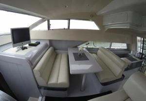 Seating area sa Beautiful and magnific yacht