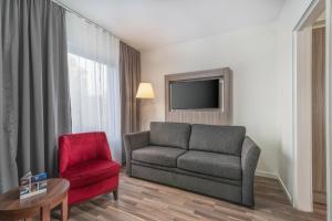 Χώρος καθιστικού στο Hotel Oxelösund
