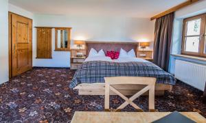 Voodi või voodid majutusasutuse Hotel zum Goldenen Löwen toas