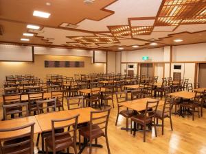 ห้องอาหารหรือที่รับประทานอาหารของ Itoen Hotel Bandai Mukaitaki