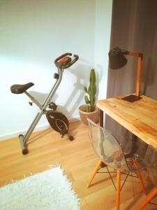 Centrum fitness w obiekcie THE BOHO-CHIC OASIS, lovely city center apartment