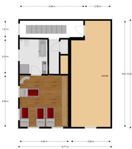Plán poschodí v ubytovaní Haus Grieta