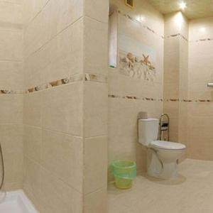喀爾巴阡山的住宿－КОМФОРТ，浴室配有白色卫生间和淋浴。
