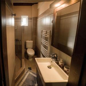 Koupelna v ubytování Guesthouse Theodorou