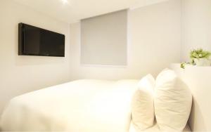 TV a/nebo společenská místnost v ubytování Hotel Maison