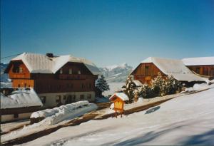 Pension Bauernhof Baumgartner Stanahof during the winter