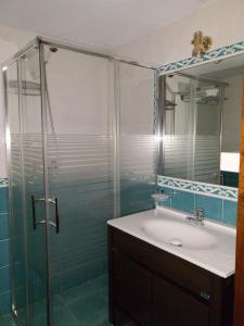 Koupelna v ubytování Hostel Costa Gijon