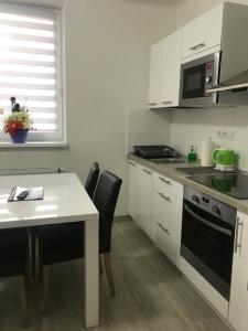 Kuchyňa alebo kuchynka v ubytovaní Panorama Apartments