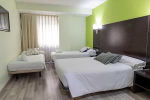 Postel nebo postele na pokoji v ubytování Hotel Alda Cardeña