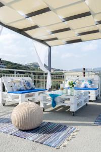 Balkón alebo terasa v ubytovaní Rose Residence-360º sea view
