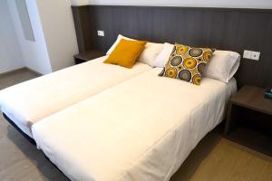 Cama o camas de una habitación en Hotel Alda Estación Ourense