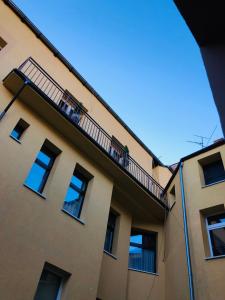 Balkón alebo terasa v ubytovaní Dworcowa - Apartament