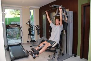 Fitnes oz. oprema za telovadbo v nastanitvi Aalener Römerhotel aWL