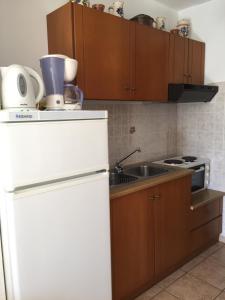 A kitchen or kitchenette at Livanina apartments