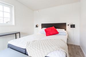 Postel nebo postele na pokoji v ubytování Visby Strandby