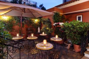 Patio nebo venkovní prostory v ubytování Hotel Modigliani