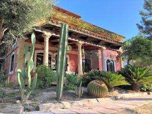 A garden outside La Toscana