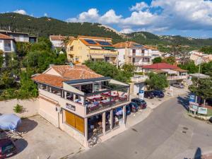 an overhead view of a building in a city at Captain's Club in Rab