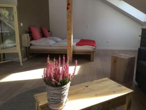 Postel nebo postele na pokoji v ubytování Erikas Haus