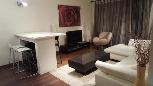 Televízia a/alebo spoločenská miestnosť v ubytovaní Imperial Suites