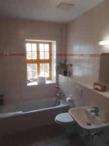 Et badeværelse på Hotel Altes Salzamt