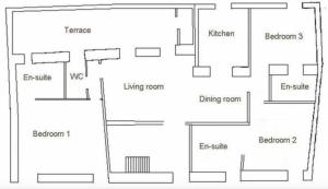 Plan piętra w obiekcie 5c Luxury Apartment Rovinj