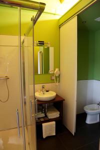 Koupelna v ubytování Hotel Araz