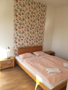 Postel nebo postele na pokoji v ubytování Holiday Park Vrchlabí - Liščí farma