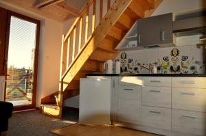 Kuchyň nebo kuchyňský kout v ubytování Gościniec Kaszubski Homestay