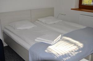 Postel nebo postele na pokoji v ubytování Gościniec Kaszubski Homestay