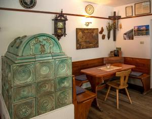 Istumisnurk majutusasutuses Gasthof Obermair