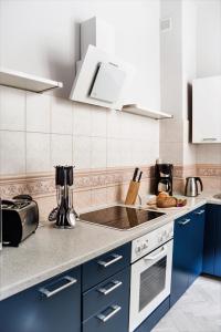 Apartament Chmielna BISにあるキッチンまたは簡易キッチン