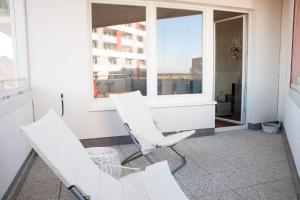 Balkón alebo terasa v ubytovaní Prostorný 3 pokojový apartmán s dvěma terasami
