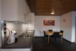 Kuchyň nebo kuchyňský kout v ubytování Immeuble Horizon