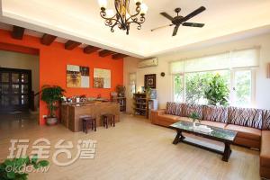 אזור ישיבה ב-Summertimeph Homestay
