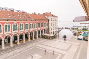 Výhľad na mesto Split alebo výhľad na mesto priamo z apartmánu