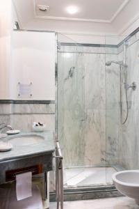Koupelna v ubytování Art Hotel Orologio