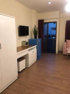 Kuchyň nebo kuchyňský kout v ubytování DB Residence