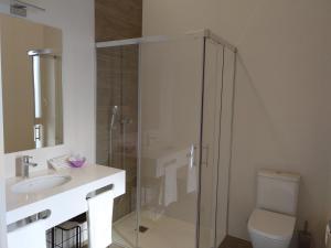 Et badeværelse på Hotel Entrerailes