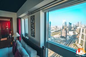 杜拜的住宿－A C Pearl Holiday Homes - The Loft with Burj Khalifa View，相簿中的一張相片