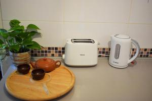 Coffee and tea making facilities at Gellért Hill Apartment