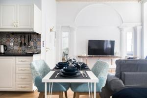Et opholdsområde på Athens Kolonaki Luxury Home