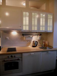 Kuchyň nebo kuchyňský kout v ubytování Apartament Katowice - Nikiszowiec