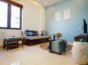 Posezení v ubytování Phuong Tran Apartment and Hotel
