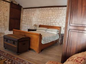 מיטה או מיטות בחדר ב-Gîte Pays de la Loire